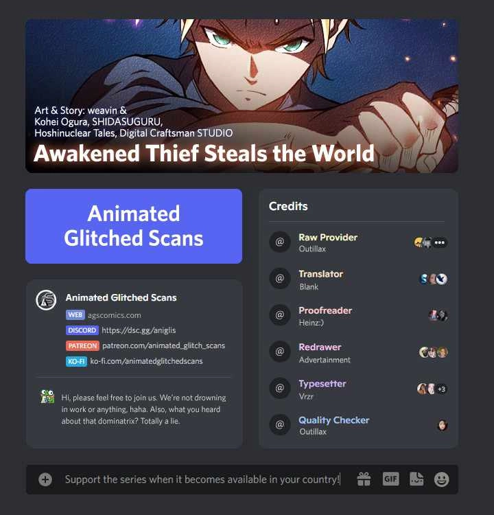 Awakened Thief Steals the World Chapter 1 1